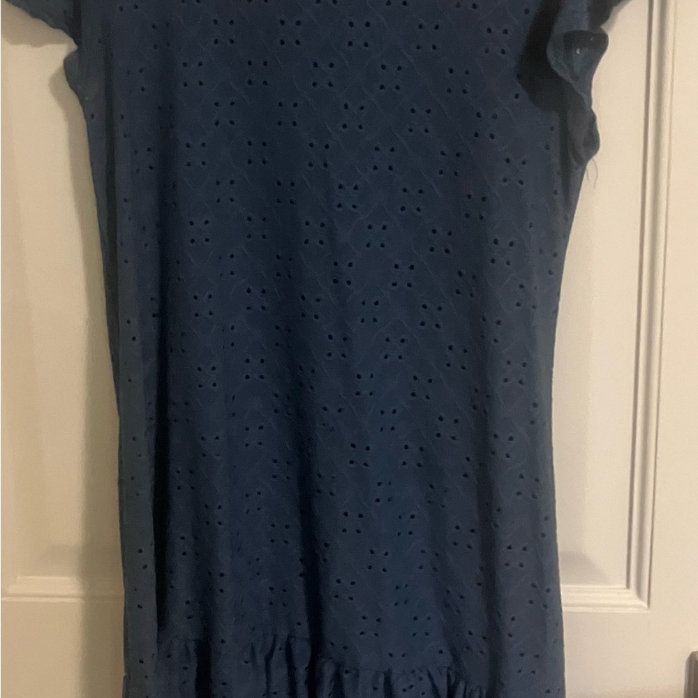 Blue dress short tennis style